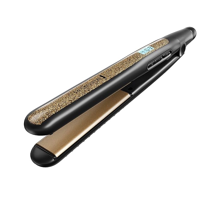 Remington S6501 1” Ultimate Ceramic Flat Iron with Protection Against Frizz Smooth Glide Hair Straightener High Heat and Temperature Lock