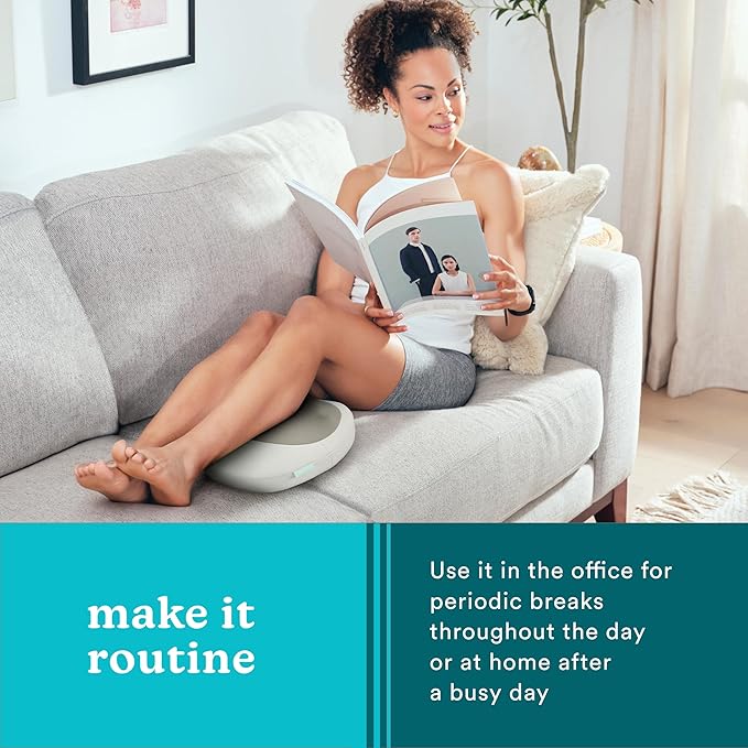 HoMedics Heated Shiatsu Massage Pillow for Neck Back and Shoulder Pain. Portable Cordless Deep Tissue Massager. Create Your Own Massage Chair for Bed Floor or Couch