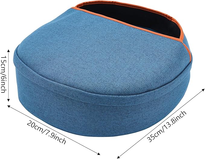 Foot MassagerFoot Massager Machine Foot Massager Machine with HeatDeep Shiatsu KneadingDelivers ReliefAdjustable Intensity Multi-Level Settings (Blue)