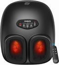 Snailax Shiatsu Foot Massager with Heat Deep Kneading Compression Vibration Electric Feet Massage Machine for Plantar FasciitisNeuropathyFoot WarmerRemote ControlSize 13Mother's Day Gifts