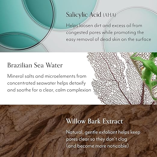 Bliss Soapy Suds Body Wash &amp Clear Genius Clarifying Cleanser - Gentle Hydrating and Purifying - All Skin Types - Clean Vegan Curelty-Free Skincare