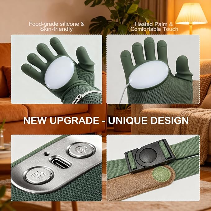 SALAN Neck and Shoulder Massager with Heat 4D Bionic Kneading Massager Cordless Deep Tissue Shoulder and Upper Back Massager Portable Wrap Around Neck Massager for Home Office and Travel