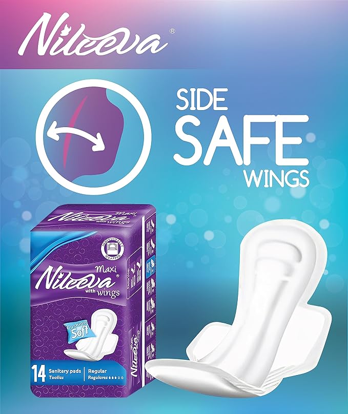 Care Maxi Sanitary Napkins with Wings – Ultra Soft Super Absorbency &amp Individually Wrapped Super Value Bulk Pack (14 Pads/Pack X 36 Packs = 504 Pads)