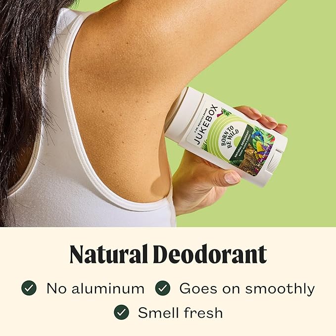 JUKEBOX Natural Deodorant for Women–Born to Be Wild Scent-Aluminum-Free No Baking SodaNo Harsh ChemicalsOdor Blocking Technology Wild Fern Pink Pepper Vetiver-a Dr. Squatch Brand-2.65oz 3 Pack