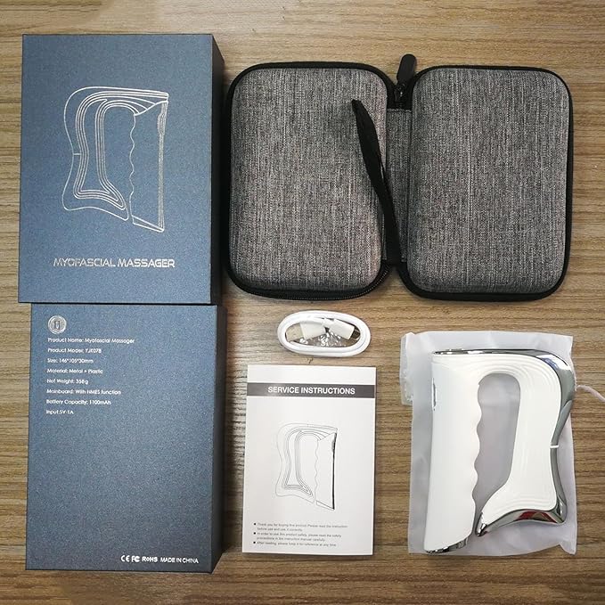 NICHOY Fascia Massager Body ScrapingElectric Fascial Tissue Gua Sha ToolUsed in Physical Therapy Fitness Training and Muscle Rehabilitation Fields(W)