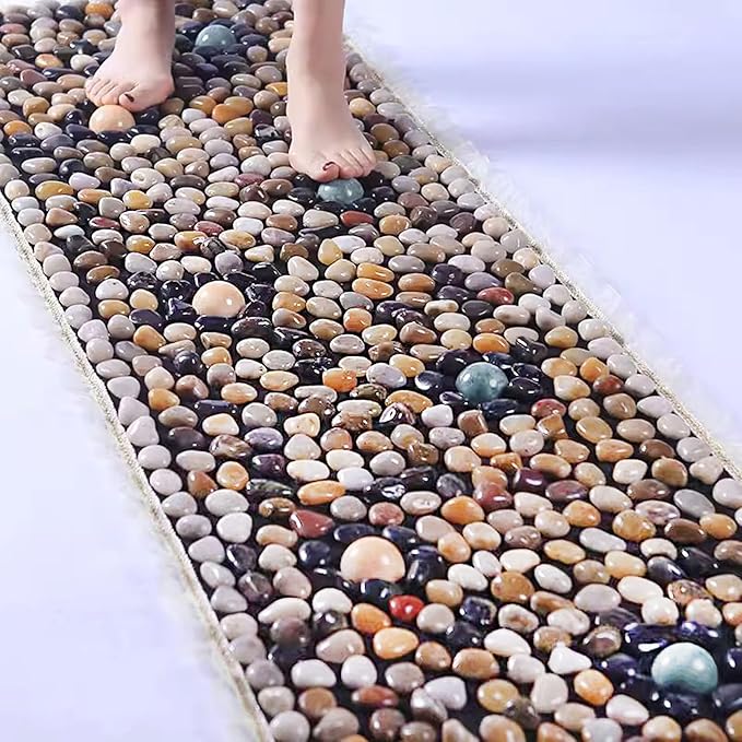 Natural Foot MassageNon Slip Runner Rug Living RoomMassage padDeep Kneadingwith Heat Therapy -Deep Tissue 20'' x 79''Kitchen Hallway Living Room 20'' x 79''(20''x59''CM)