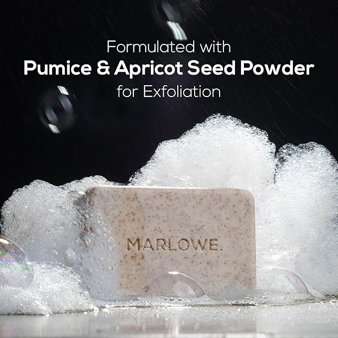 MARLOWE. Men’s Cedarwood + Sea Salt Body Care Bundle – No. 103 Body Wash 15 oz No. 024 Aluminum-Free Deodorant 2.5 oz &amp No. 102 Exfoliating Body Scrub Soap 7 oz Fresh &amp Zesty Scent