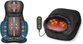 Snailax Shiatsu Air Compression Back Massager Foot Massager Bundle Massage Chair Spot Massage for Neck and Back Vibration Massage Seat Cushion