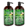 Dead Sea Collection Hemp &amp Coconut Lime Body Wash for Women and Men – with Pure Dead Sea Minerals - Cleanses and Moisturizes Skin - Pack of 2 (67.6 fl. oz)