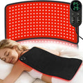 Ezona Red Light Therapy Pad for Body Pain 24 x 12 inch Large Infrared Light Therapy with 660/ 850nm for Back Relief High-Output 242 LEDs Light with Remote Control for Shoulder Waist Knee Muscle