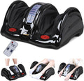 H&ampB Luxuries Shiatsu Foot Massager Machine with Remote Controller Kneading and Rolling Home Massagers for Feet Ankle Calf Leg Ideal for Men Women Father Mom Parents and The Elderly Black