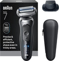 Braun Electric Shaver for Men Series 7 7120s Wet &amp Dry Shave Turbo &amp Gentle Shaving Modes Waterproof Foil Shaver with Precision Trimmer Space Grey