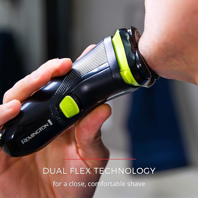 Remington Ultrastyle Rechargeable Rotary Shaver Pr1320 Black/Neon Green