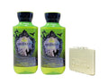 Bath &amp Body Works Disney Villains Collection Maleficent - 2 Pack Of Body Wash with a Natural Oats Sample Soap