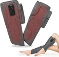 Wireless Leg Massager - Air Compression Cordless Calf Massager with Heat for Circulation Pain Relief and Recovery 4 Modes &amp 3 Intensities Portable and Adjustable (Gray Set of 2)