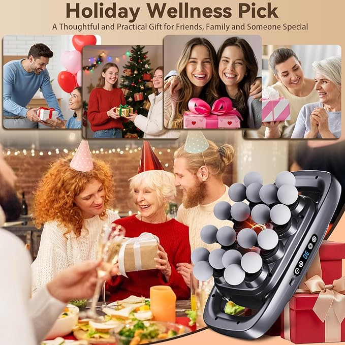 20-Head Massage Gun2026 Upgrade Deep Tissue Percussion Massager with 3 Modes 30 Intensities Quiet Muscle Tension Release Electric Massage Tools for Back Shoulders Legs