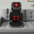 Back Massager with Heat 5-in-1 Kneading Vibration Massage Chair Pad for Neck Back Waist Car and Home Use with 12V Adapter 3 Intensity Levels Timer Office Chair Sofa Massager Pad