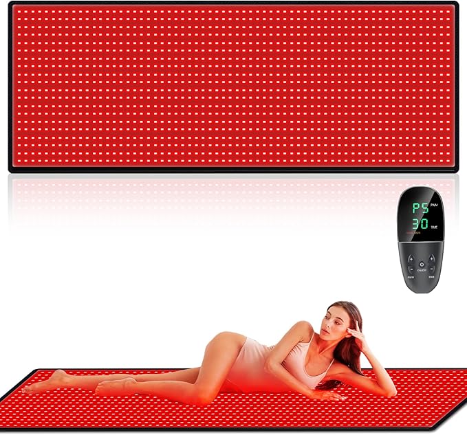 Red Light Therapy Mat for Body Pain ReliefRed Light Therapy Blanket 1280 LEDs Red Near Infrared 660nm 850nm Full Body Pad 71x 31 Large Red Light Therapy Pad