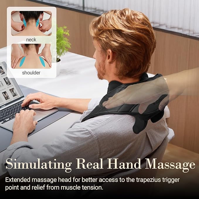 Cordless Neck Massager Red Light Knee Massager