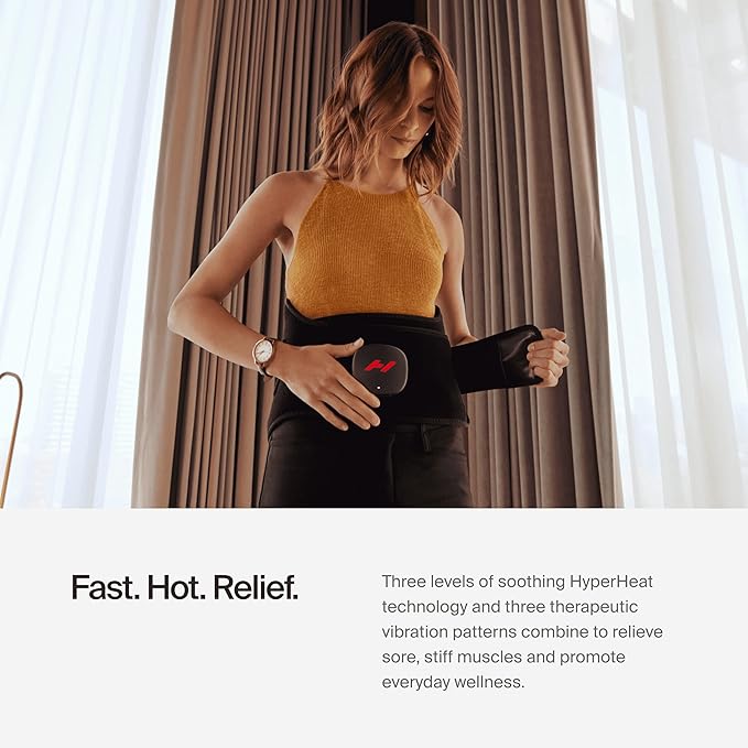 Hyperice Venom 2 Back Wrap - Provides Advanced Heat and Vibration for Pain Soreness and Inflammation