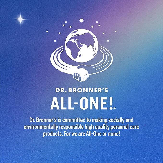 Dr. Bronner's Pure-Castile Magic Soap Liquid (Almond 1 Gallon) - Made with Regenerative Organic Certified Oils 18-in-1 Uses: Face Body Hair Laundry Pets and Dishes Concentrated Vegan Non-GMO