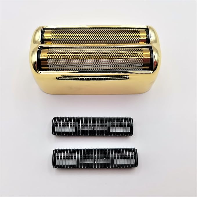 1X Foil &amp 2X Blades Cutter Replacement For FoilFX02#FXRF2G FXFS2G FXRF2 Razor Shaver Gold