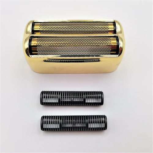1X Foil &amp 2X Blades Cutter Replacement For FoilFX02#FXRF2G FXFS2G FXRF2 Razor Shaver Gold
