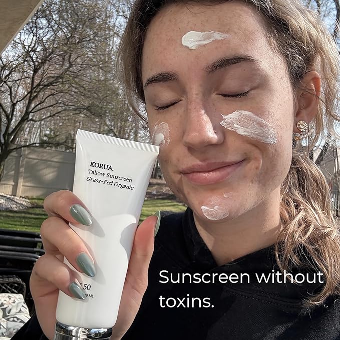 Grass Fed Tallow Sunscreen 80ML with Non Nano Zinc Oxide 25%