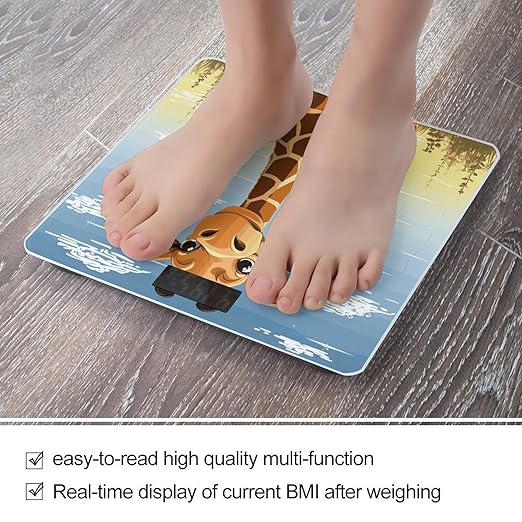 Giraffe Smart Scale for Body Weight Accurate Bathroom Scale with LED Display Digital Weight Scales Weighing Machine High Precision Scales for Bath Home