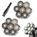 2 Pack 7D Blade Floating Replacement Heads for SHPAVER and Other Brand Head Shaver Stainless Steel 7D Rotary Blades for Bald Men Rotary Shavers.