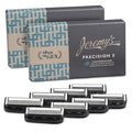 Jeremy's Razors for Men - Precision 5 Razor Blade Refills - 8 Cartridges (Fits All 2nd Gen Jeremy's Handles) - Precision Trimmer Stainless Steel Design Lubricating Strip - Men's Shaving Blades