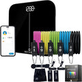 INEVIFIT Strength &amp Wellness Bundle Premium Bathroom Scale &amp 150 LBS Resistance Band Set for Home Workouts