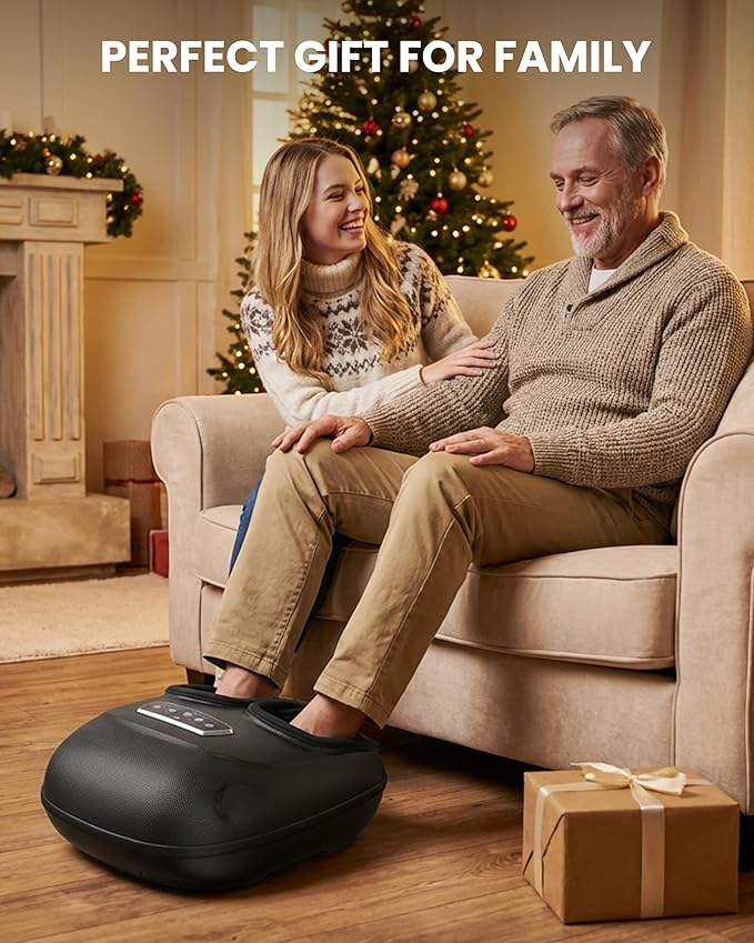 CILI 2026 Upgraded 4-in-1 Heated Foot Massager with Shiatsu Compression &amp Vibration Feet Massager Machine with Remote Control Deep Kneading Fits Big Feet 14 MenMothers Day Gifts for Mom