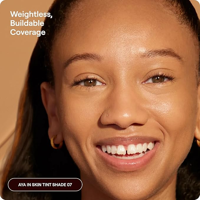 Live Tinted Hueguard Skin Tint SPF 50 - Tinted Mineral Sunscreen with Light-Medium Buildable Coverage With a Hydrating and Radiant Finish - Water and Sweat Resistant 1.35 fl oz - Shade 07