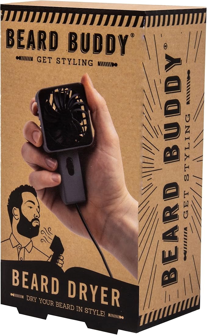 Fizz Creations Beard Buddy Beard Dryer Beard Accessory Gifts. USB Powered Beard Dryer. Essential Part of a Beard Grooming kit for Men. Get Styling Your Beard Like a Pro!