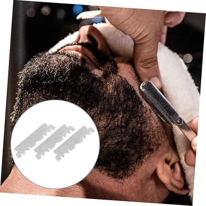 GALPADA 300pcs Single Face for Shaving Safe Replacement Blades for Home and Barbershop Use Lightweight and Practical Design
