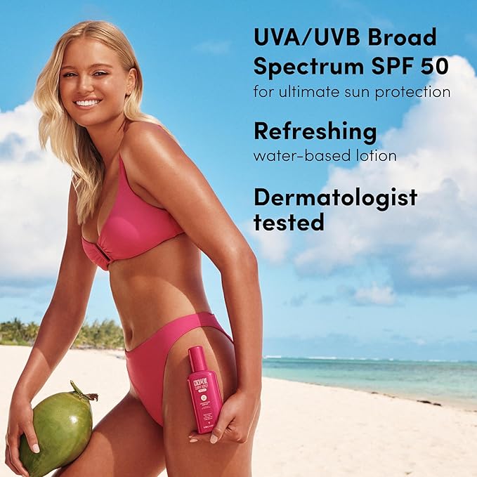 Coco &amp Eve Coconut Milk Body Sunscreen SPF 50 – Broad Spectrum UVA/UVB Sun Protection Hydrating Daily Water-Based Lotion Lightweight Non-Greasy Dermatologically Tested 6.76 Fl Oz