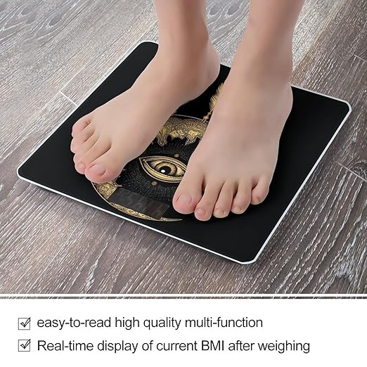 Women's Fashion Automatic Switch Digital Bathroom Weighing Scale Smart Scale Mandala Boho Crescent Moon Sun Dreamcatcher