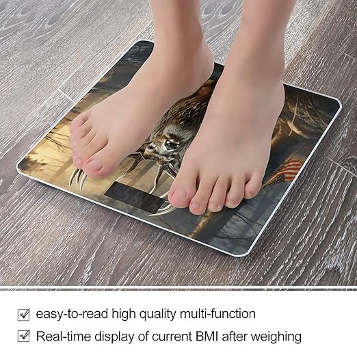 Deer Hunting Season Scale for Body Weight Highly Accurate Digital Bathroom Body Scale Digital Bathroom Scales for People Anti-Slip Large LCD Display Smart Scales