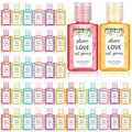 Frienda 24 Pack Wedding Favor Mini Hand Sanitizer Bulk Travel Size 1oz Bridal Shower Favor Share Love Not Germs Scented Hand Sanitizer Greenery Thank You Gifts for Guest Baby Shower Mother Party