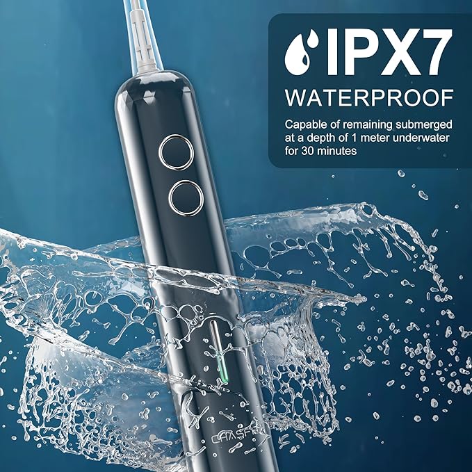 Electric Toothbrush for AdultsWave Oscillation &amp Vibration Sonic Tooth BrushBASS-Brushing Technique Travel Rechargeable Toothbrushes with 4 Soft Bristle Replace HeadsGifts for Men Women