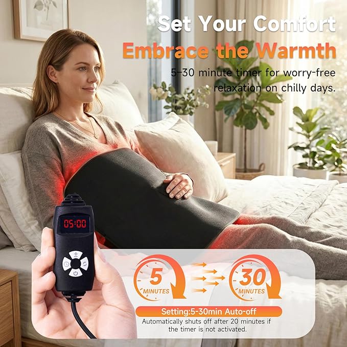 Red Light Therapy for Body660&amp850nm Light Therapy for Back Waist Shoulder Knee（60） (z-39.4'' x 23.6'')