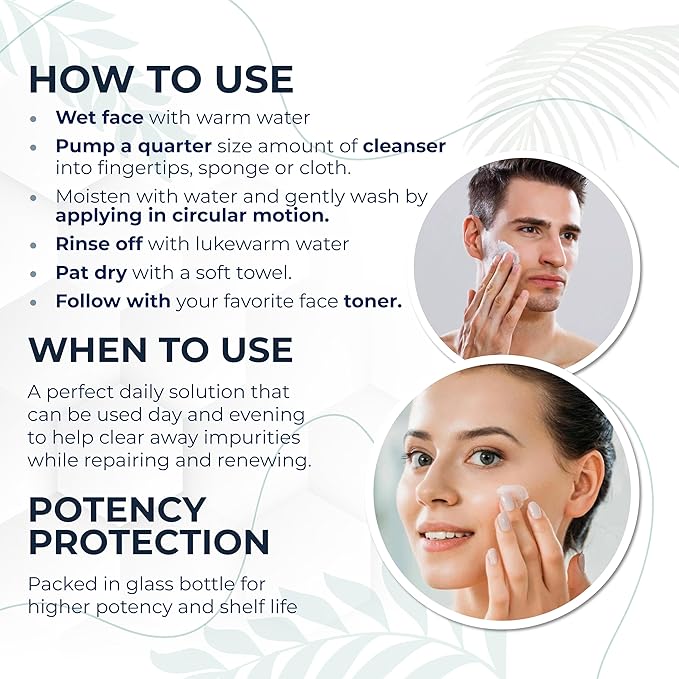 Coconut Milk &amp Honey Face Wash 4 fl oz – Gentle Hydrating Cleanser for Sensitive to Dry Skin | Fragrance-Free Non-Drying Formula with Aloe &amp Jojoba | Ideal for Redness Dryness &amp Daily Ma