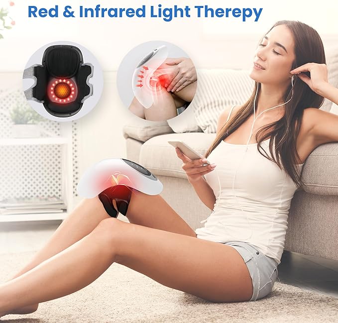 Knee Massager with Heat Back Massager