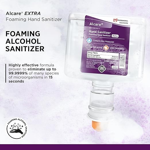 SC Johnson Professional® Alcare Extra Foaming Hand Sanitizer Starter Pack (1 cartridge + 1 dispenser) 1 L 1/CS