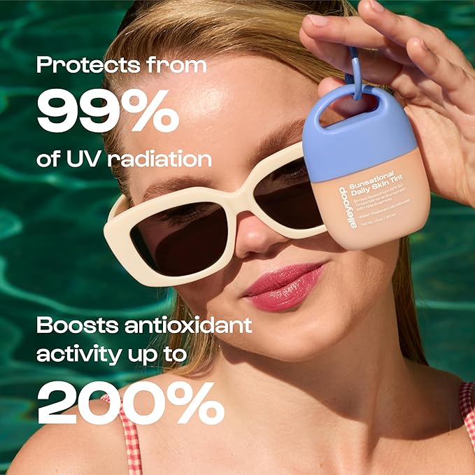 Alleyoop Sunsational Tinted Moisturizer SPF 50 for Face Broad Spectrum – 100% Mineral Face Sunscreen with Jojoba Hydrating &amp Soothing Tinted Sunscreen Vegan &amp Cruelty-Free (Sunrise)