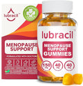 Lubracil Menopause Gummies for Women - Menopausal Supplements for Hot Flashes Night Sweats Mood Swings and Hormonal Balance - Daily Vitamins with Black Cohosh &amp Ashwagandha - 60 Gummies (Pack of
