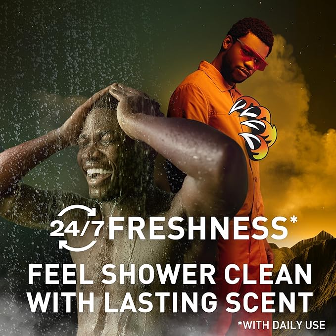 Old Spice Cleansing Body Wash for Men 3X Defense 24/7 Shower Fresh with Lasting Scent 2-in-1 Body &amp Face Wash Bearglove with Crisp Orchard Scent 24 oz (Pack of 4)