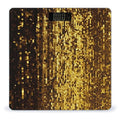 Gold Sequin Sparkle Scale for Body Weight Anti-Slip Tempered Glass Digital Bathroom Scales Clear LCD Display Weighing Scale Safe Rounded Corners Smart Scales