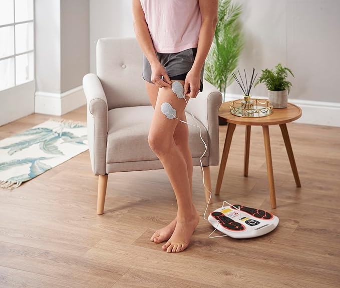 Foot Massager with EMS &amp TENS – Compact Pain Relief &amp Circulation Booster for Feet &amp Legs